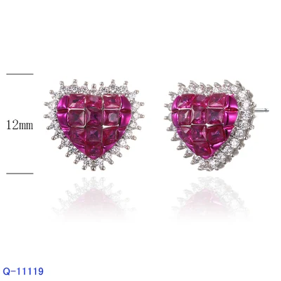 Boucles d'oreilles en forme de cœur en argent Sterling 925, nouveau Design, bijoux à la mode
